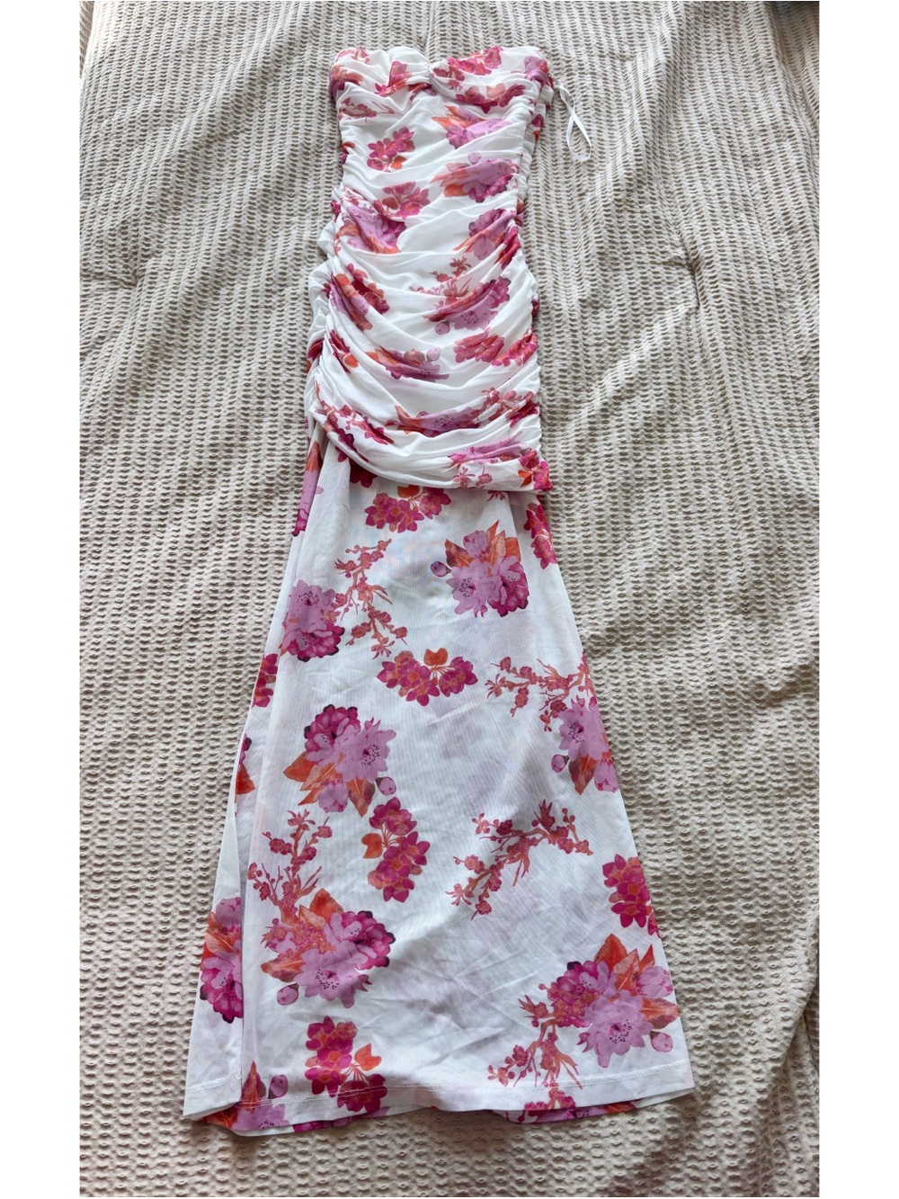Hello Molly Floral Ruched Fit & Flare Maxi Dress
